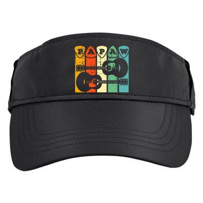 Papaw Guitar Pick Gift Guitar Player Grandpa Retro Guitarist Adult Drive Performance Visor