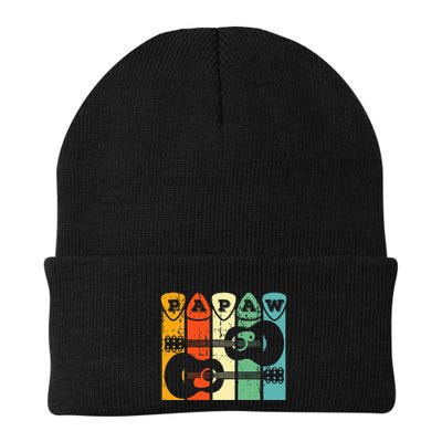 Papaw Guitar Pick Gift Guitar Player Grandpa Retro Guitarist Beanie