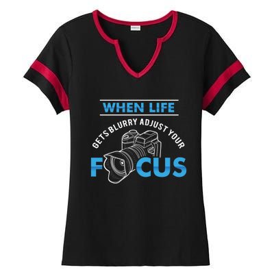 Photographer Gift Ladies Halftime Notch Neck Tee