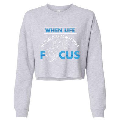 Photographer Gift Cropped Pullover Crew