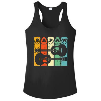 Papaw Guitar Pick Gift Guitar Player Grandpa Retro Guitarist Ladies PosiCharge Competitor Racerback Tank