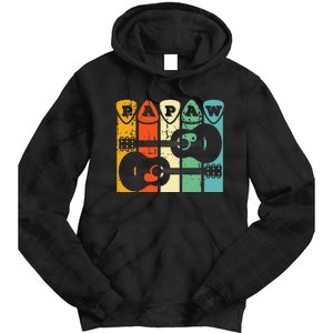 Papaw Guitar Pick Gift Guitar Player Grandpa Retro Guitarist Tie Dye Hoodie