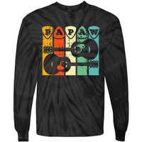 Papaw Guitar Pick Gift Guitar Player Grandpa Retro Guitarist Tie-Dye Long Sleeve Shirt