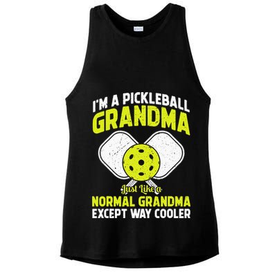 Pickleball Grandma Pickleball Player Grandmother Ladies PosiCharge Tri-Blend Wicking Tank