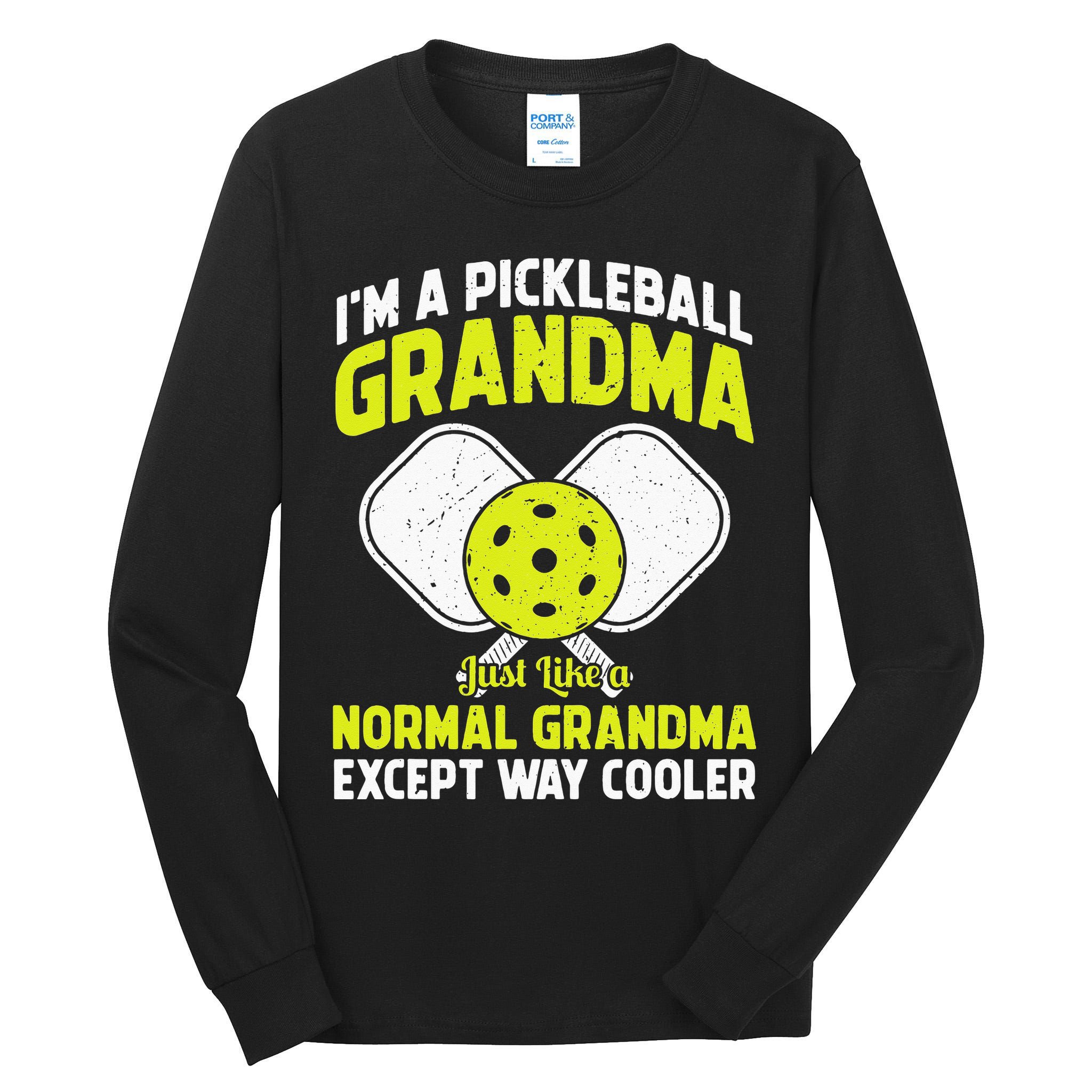 Pickleball Grandma Pickleball Player Grandmother Tall Long Sleeve T-Shirt