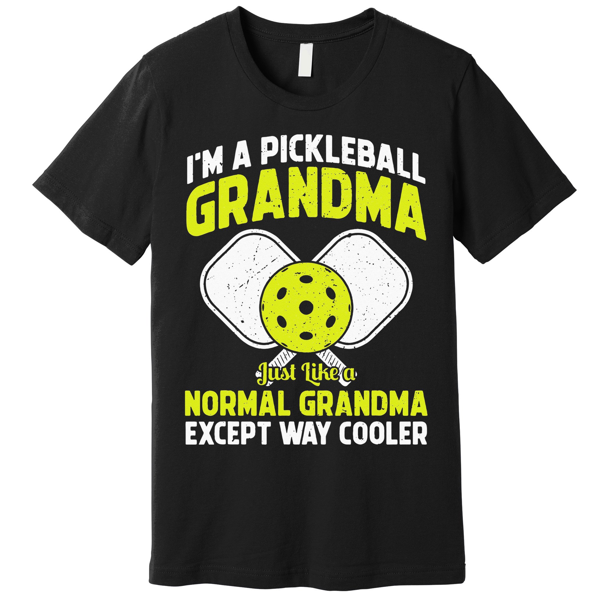 Pickleball Grandma Pickleball Player Grandmother Premium T-Shirt