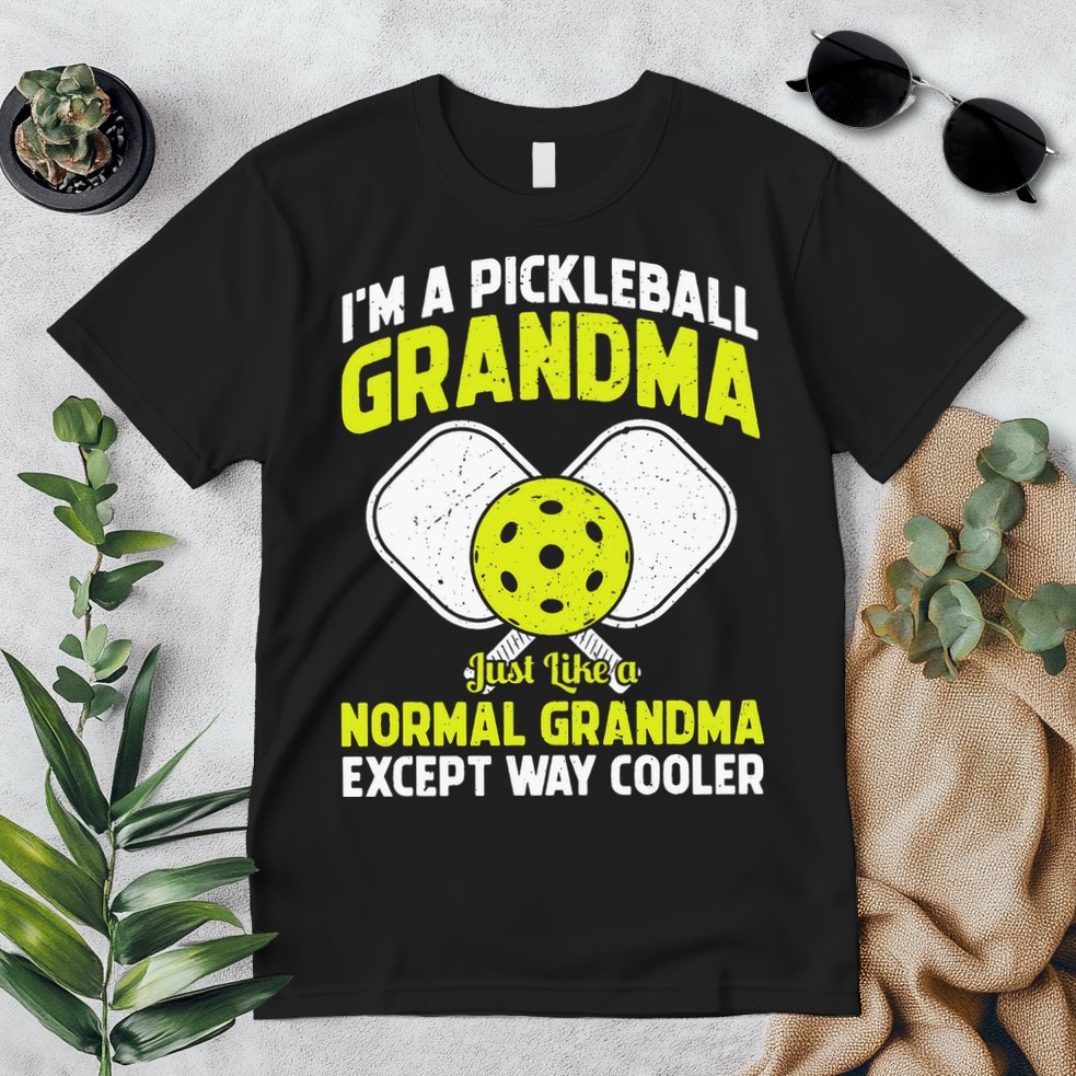 Pickleball Grandma Pickleball Player Grandmother Premium T-Shirt
