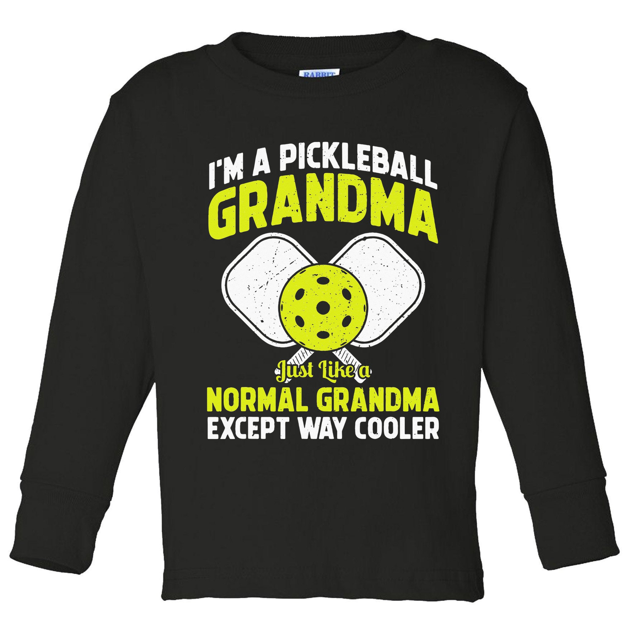 Pickleball Grandma Pickleball Player Grandmother Toddler Long Sleeve Shirt