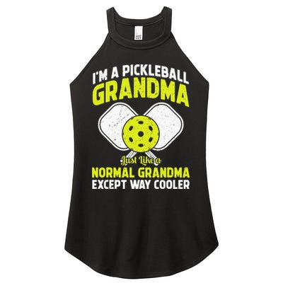 Pickleball Grandma Pickleball Player Grandmother Women's Perfect Tri Rocker Tank
