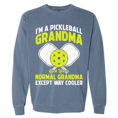Pickleball Grandma Pickleball Player Grandmother Garment-Dyed Sweatshirt