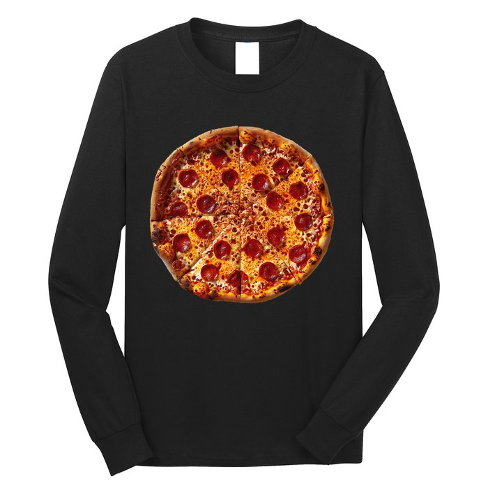 Pizza Graphic Long Sleeve Shirt