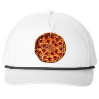 Pizza Graphic Snapback Five-Panel Rope Hat