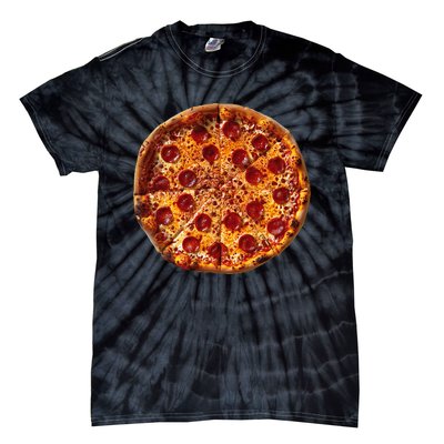 Pizza Graphic Tie-Dye T-Shirt