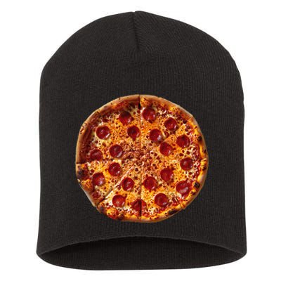 Pizza Graphic Short Acrylic Beanie