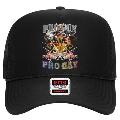 Pro Gun Pro Gay A Better Way 2a High Crown Mesh Back Trucker Hat