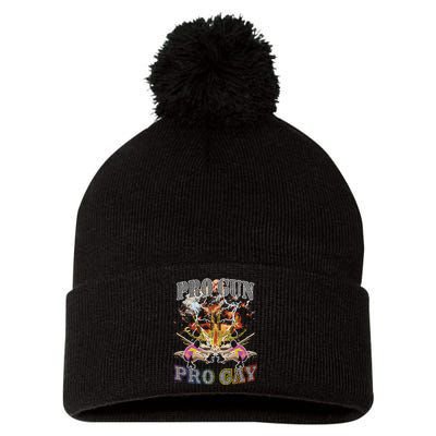 Pro Gun Pro Gay A Better Way 2a Pom Pom 12in Knit Beanie