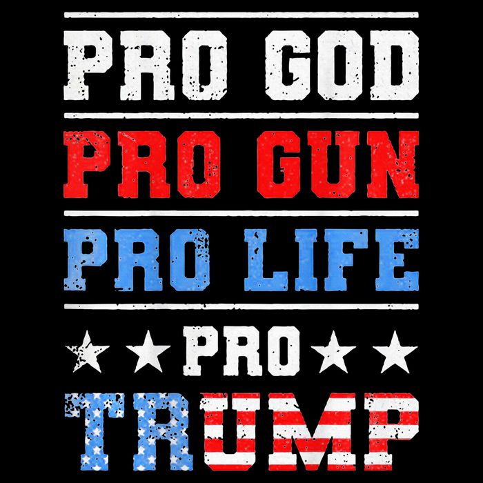 Pro God Pro Gun Pro Life Pro Trump Backpack