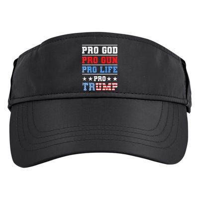 Pro God Pro Gun Pro Life Pro Trump Adult Drive Performance Visor