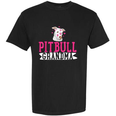 Pitbull Grandma Pit Bull Terrier Dog Lover Owner Pibble Garment-Dyed Heavyweight T-Shirt