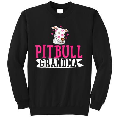 Pitbull Grandma Pit Bull Terrier Dog Lover Owner Pibble Sweatshirt