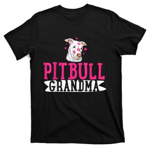 Pitbull Grandma Pit Bull Terrier Dog Lover Owner Pibble T-Shirt