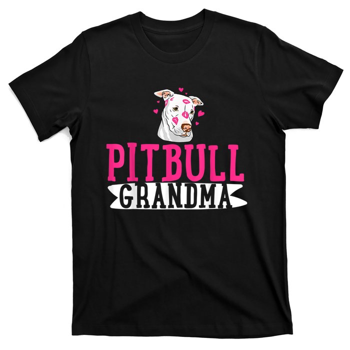 Pitbull Grandma Pit Bull Terrier Dog Lover Owner Pibble T-Shirt