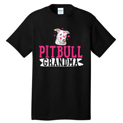 Pitbull Grandma Pit Bull Terrier Dog Lover Owner Pibble Tall T-Shirt