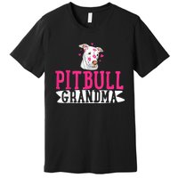 Pitbull Grandma Pit Bull Terrier Dog Lover Owner Pibble Premium T-Shirt