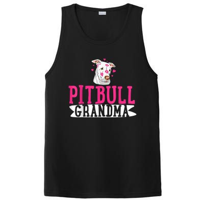 Pitbull Grandma Pit Bull Terrier Dog Lover Owner Pibble PosiCharge Competitor Tank