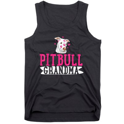 Pitbull Grandma Pit Bull Terrier Dog Lover Owner Pibble Tank Top