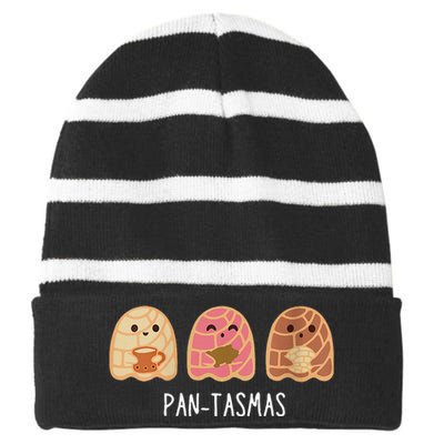 Pantasmas Ghost Striped Beanie with Solid Band