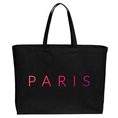 Paris Gift Cotton Canvas Jumbo Tote