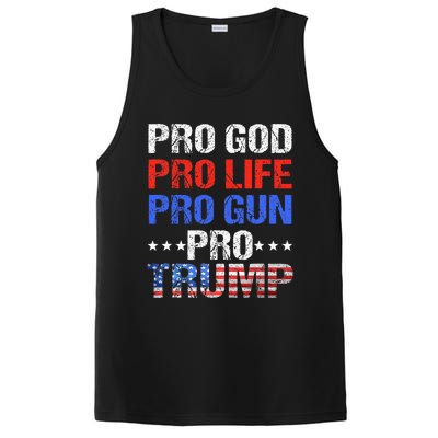 Pro God Pro Life Pro Gun Pro Trump Patriotic Trumps Fans PosiCharge Competitor Tank