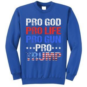 Pro God Pro Life Pro Gun Pro Trump Patriotic Trumps Fans Sweatshirt