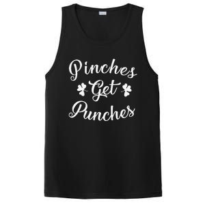 Pinches Get Punches Funny Saint Patrick's Day PosiCharge Competitor Tank