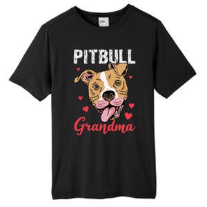 Pitbull Grandma Pawma Dog Grandparents Dog Lover Tall Fusion ChromaSoft Performance T-Shirt