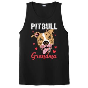 Pitbull Grandma Pawma Dog Grandparents Dog Lover PosiCharge Competitor Tank