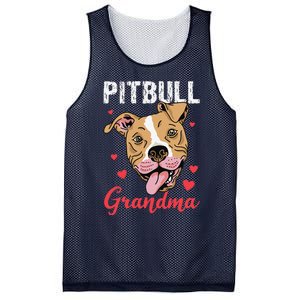 Pitbull Grandma Pawma Dog Grandparents Dog Lover Mesh Reversible Basketball Jersey Tank