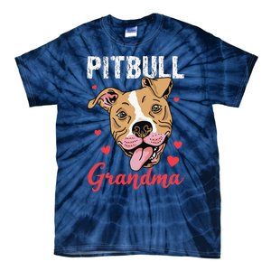 Pitbull Grandma Pawma Dog Grandparents Dog Lover Tie-Dye T-Shirt