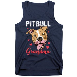 Pitbull Grandma Pawma Dog Grandparents Dog Lover Tank Top