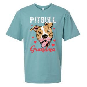 Pitbull Grandma Pawma Dog Grandparents Dog Lover Sueded Cloud Jersey T-Shirt