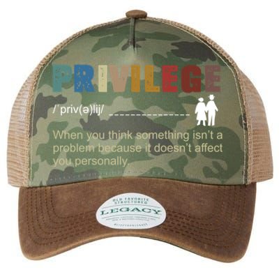 Privileged Gift Privilege Definition Gift Legacy Tie Dye Trucker Hat