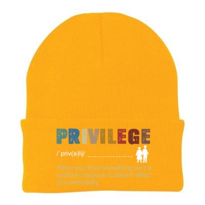 Privileged Gift Privilege Definition Gift Knit Cap Winter Beanie