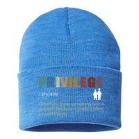 Privileged Gift Privilege Definition Gift Sustainable Knit Beanie