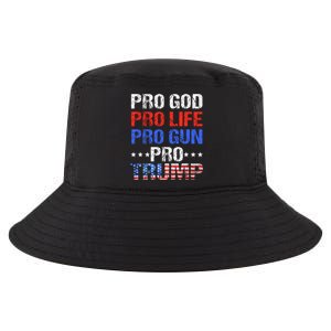 Pro God Pro Life Pro Gun Pro Trump Patriotic Trumps Fans Cool Comfort Performance Bucket Hat