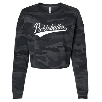 Pickleballer Gift Cropped Pullover Crew