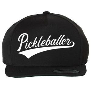 Pickleballer Gift Wool Snapback Cap