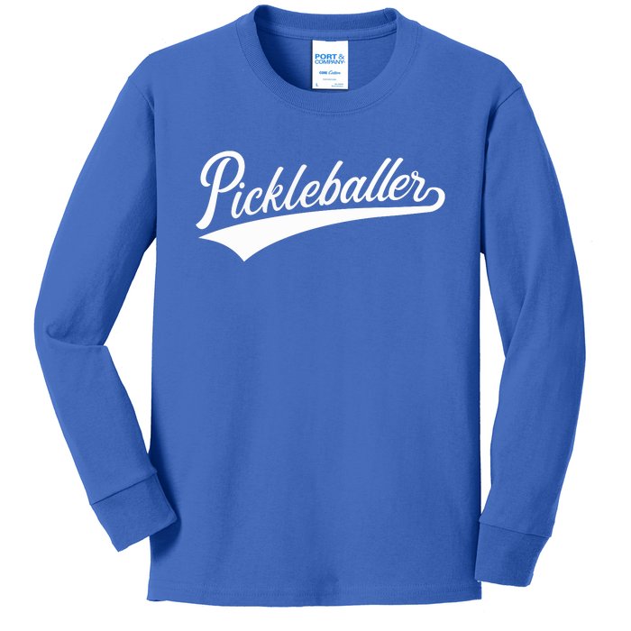 Pickleballer Gift Kids Long Sleeve Shirt