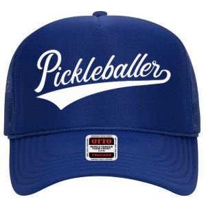 Pickleballer Gift High Crown Mesh Back Trucker Hat