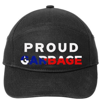 Proud Garbage Peurto Rico Flag Boricua 7-Panel Snapback Hat